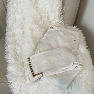 Michael kors cropped white denim
